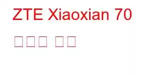 ZTE Xiaoxian 70 휴대폰 기능