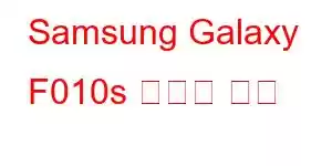 Samsung Galaxy F010s 휴대폰 기능