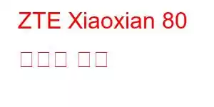 ZTE Xiaoxian 80 휴대폰 기능