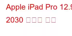 Apple iPad Pro 12.9 2030 휴대폰 기능