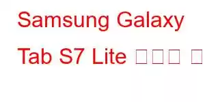 Samsung Galaxy Tab S7 Lite 휴대폰 기능