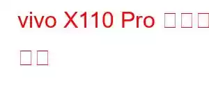 vivo X110 Pro 휴대폰 기능