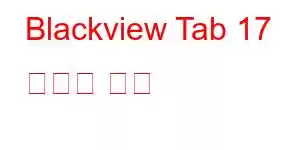 Blackview Tab 17 휴대폰 기능