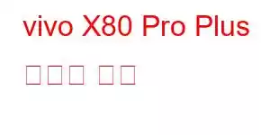 vivo X80 Pro Plus 휴대폰 기능