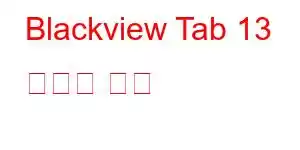 Blackview Tab 13 휴대폰 기능