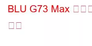 BLU G73 Max 휴대폰 기능