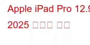 Apple iPad Pro 12.9 2025 휴대폰 기능